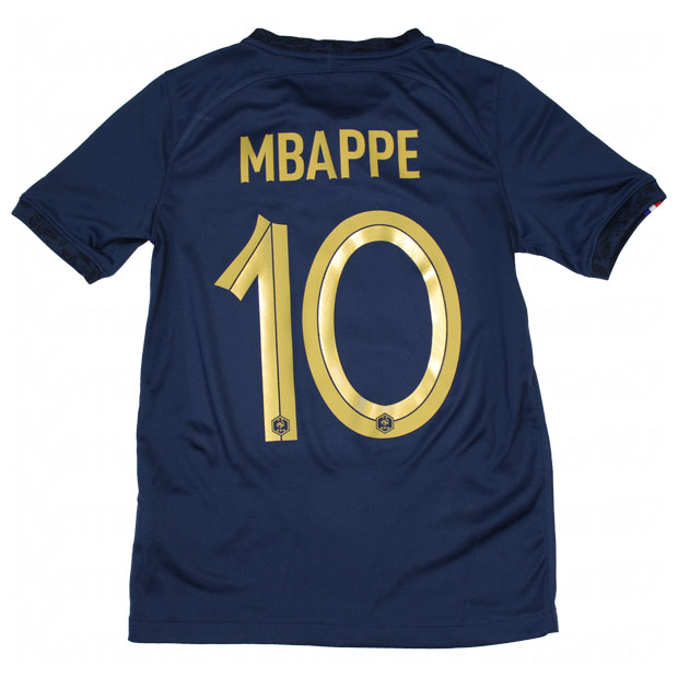 ジュニア フランス代表 2022 ホーム 半袖レプリカユニフォーム 10