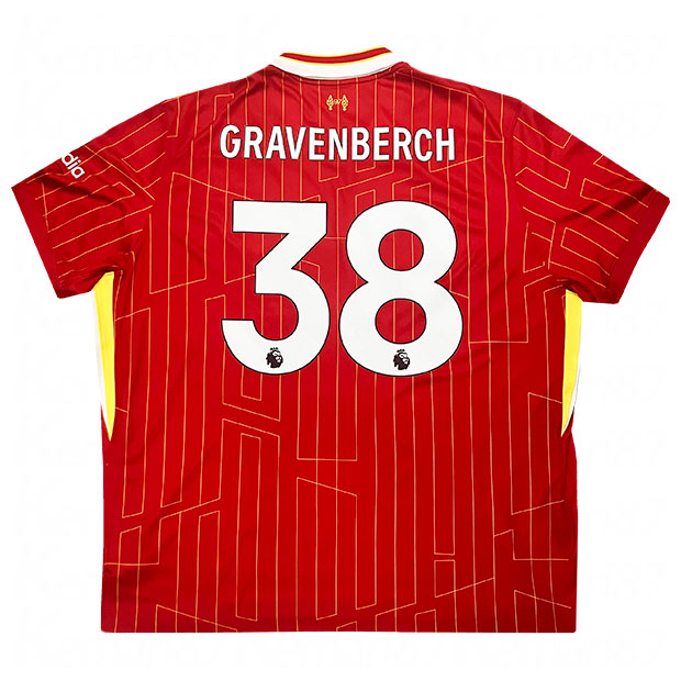 リバプール 24-25 ホーム 半袖レプリカユニフォーム 38.ライアン