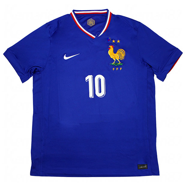 フランス代表 2024 ホーム 半袖レプリカユニフォーム 10.キリアン