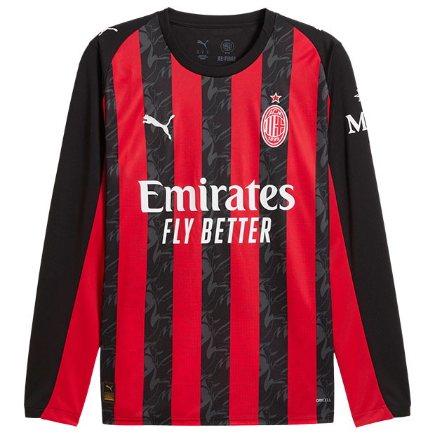 ACミラン 25-26 ホーム 長袖レプリカユニフォーム | ゲキサカFCストア