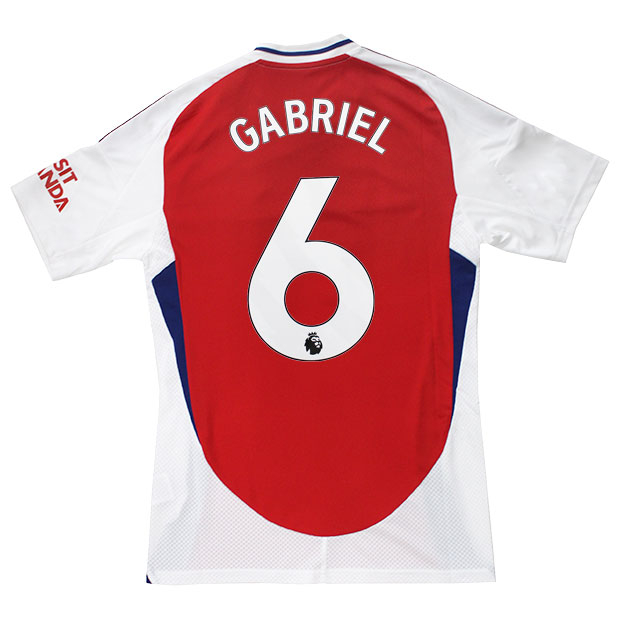 アーセナル 24-25 ホーム 半袖レプリカユニフォーム 6.ガブリエウ