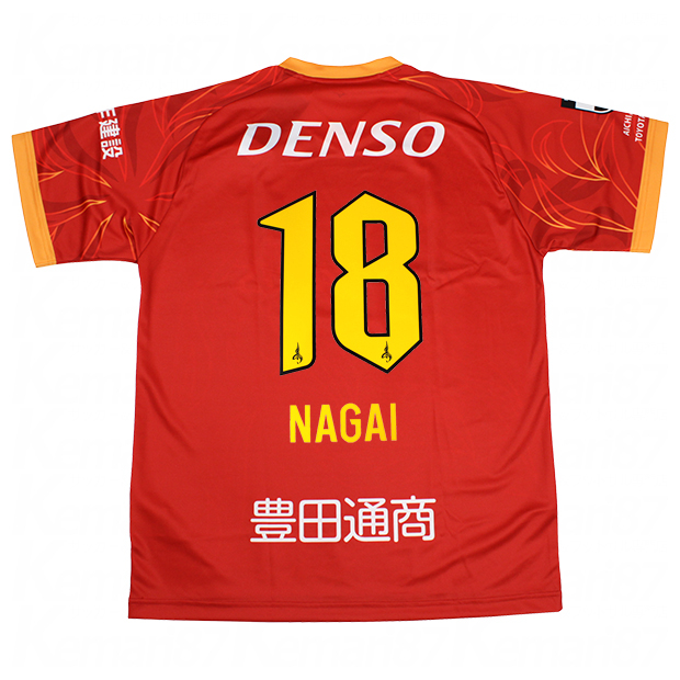 名古屋グランパス 2025 ホーム 半袖レプリカユニフォーム 18.永井謙佑