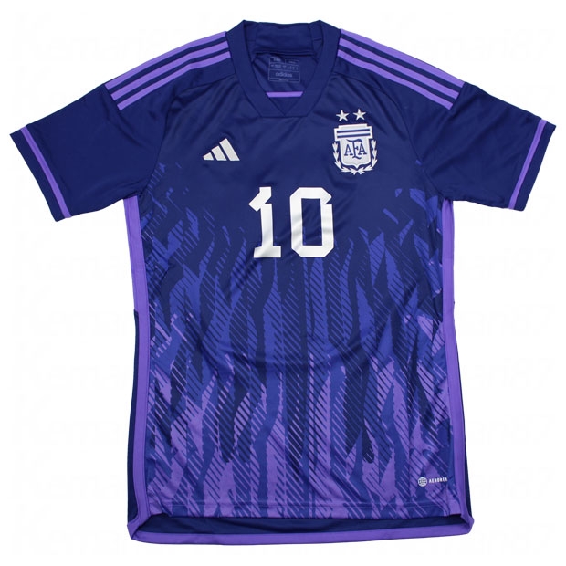 アルゼンチン代表 2022 アウェイ 半袖レプリカユニフォーム 10.メッシ