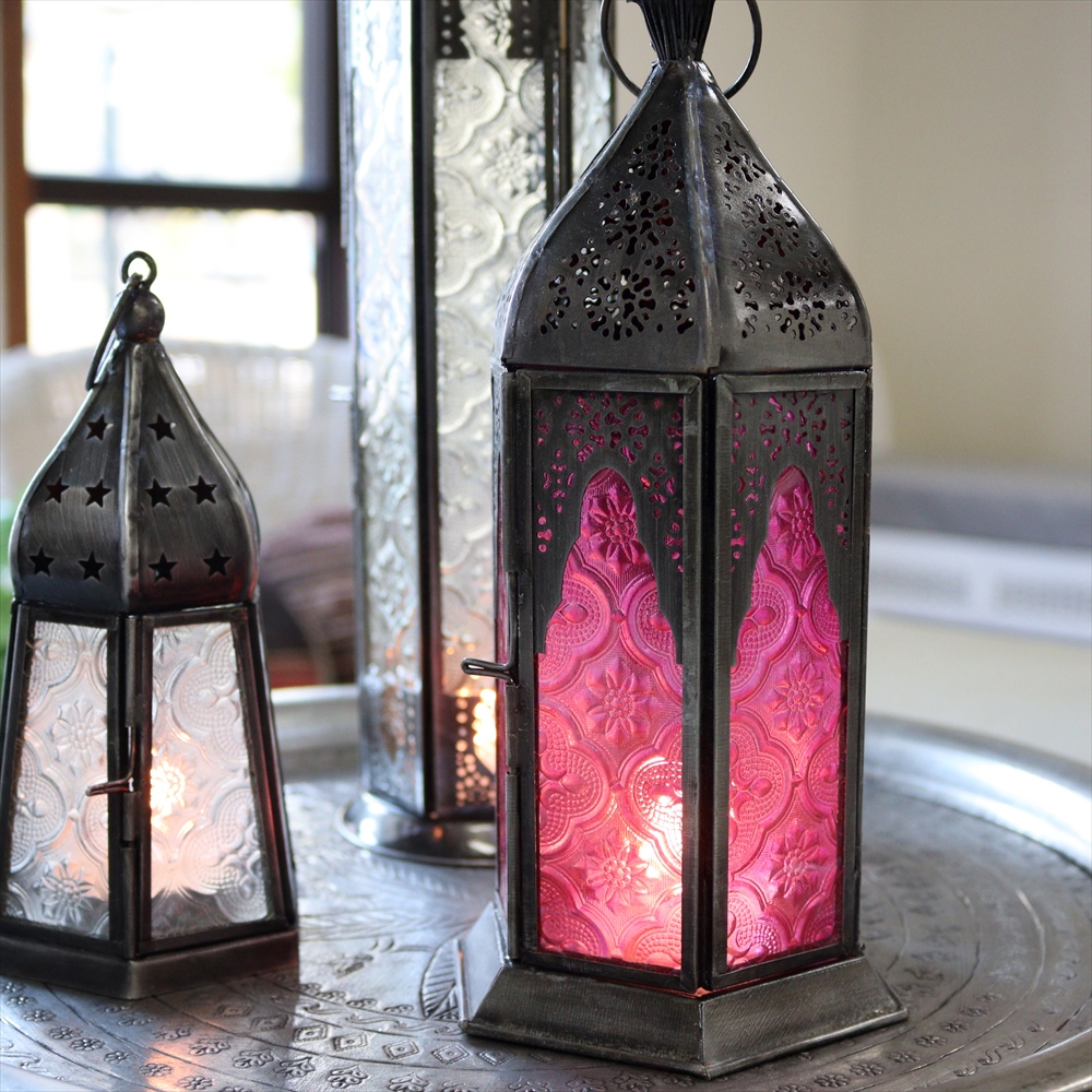 キリムスタイル / モロッコランタン・キャンドルホルダー 高さ24cm