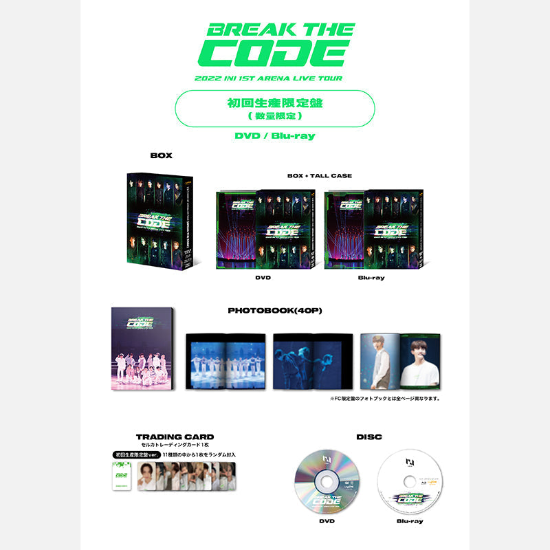 2022 INI 1ST ARENA LIVE TOUR [BREAK THE CODE]【DVD・初回限定盤