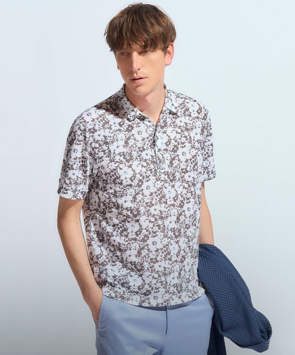 LIBERTY】吸水速乾アーカイブ花柄ポロシャツ｜メンズファッション通販