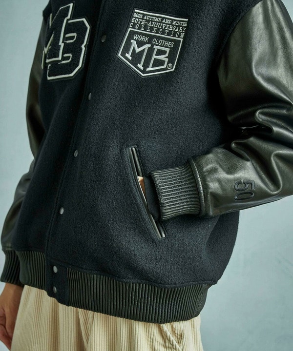 50th Anniv . 菊池武夫】WOOL MELTON STADIUM JAMPER｜メンズ