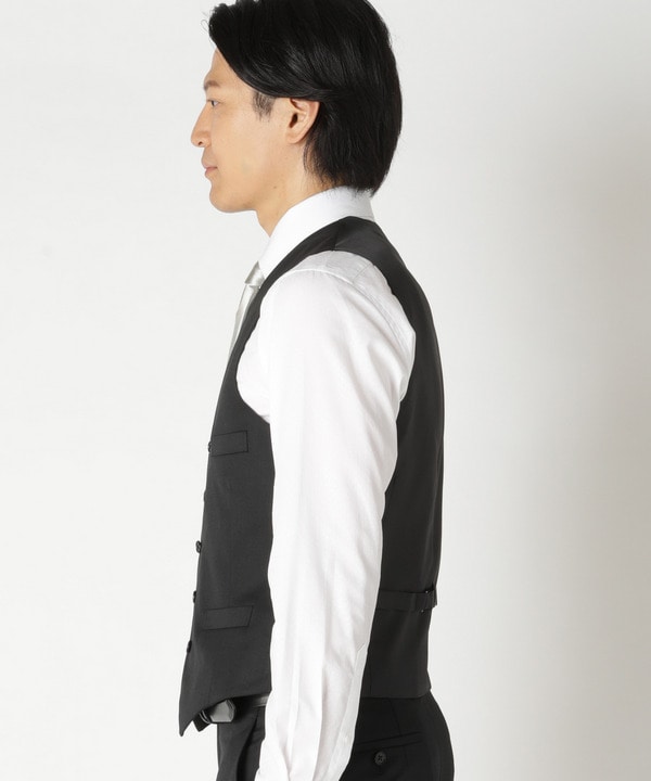 NARROW ブラックベスト/別売りスーツあり｜メンズファッション通販