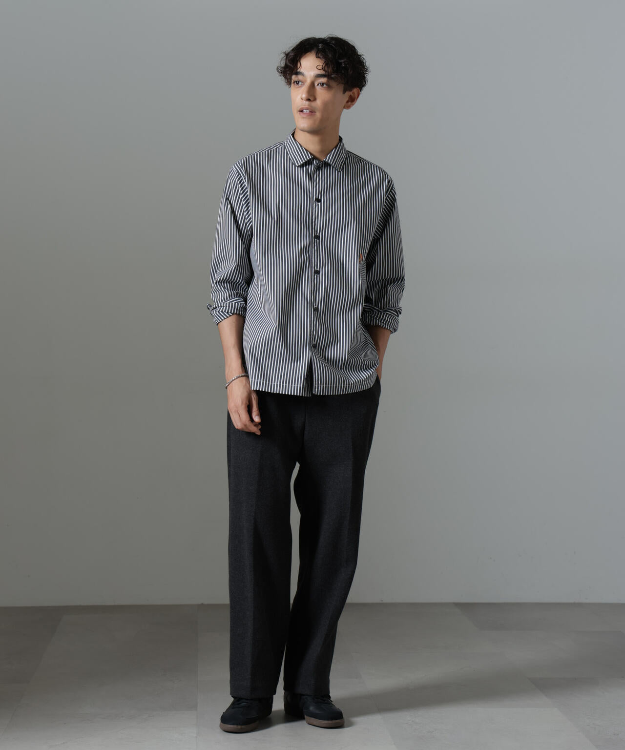 NJ/CLUB(エヌジェークラブ)｣HOMESTOCK ストライプ シャツ