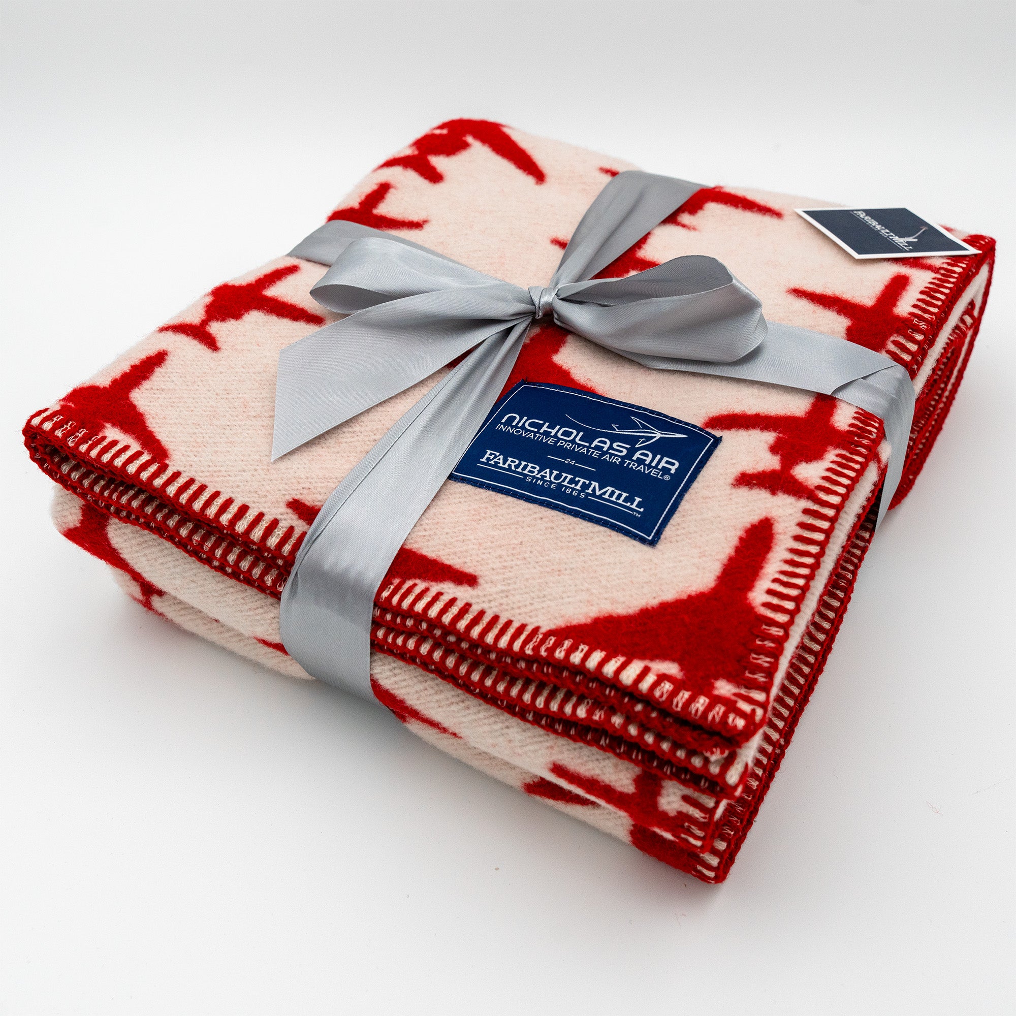 Faribault Mill Red & Cream Planes Blanket – NICHOLAS AIR