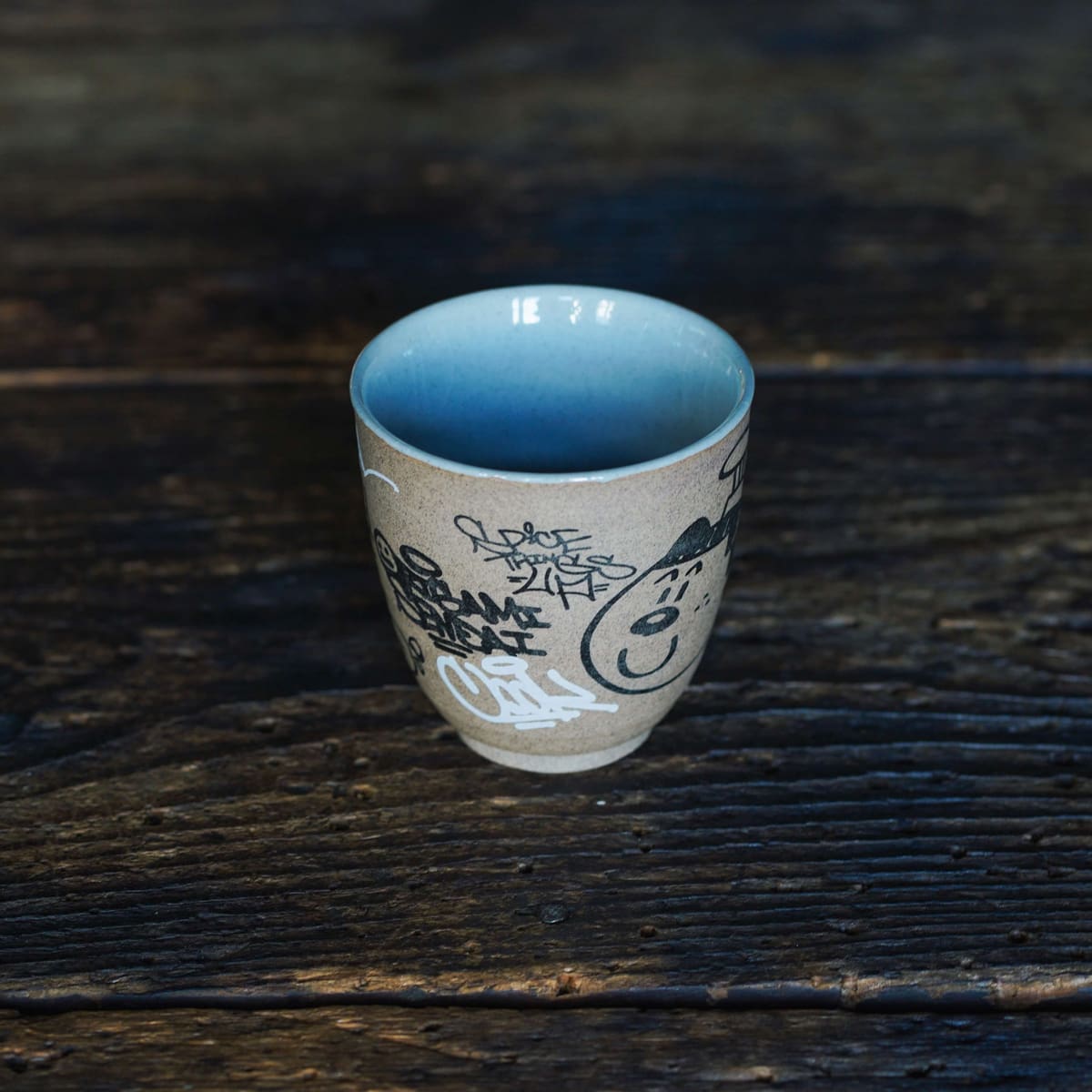 パルメッテ・湯呑み＆プレート5P ブルーパルメッテ プレート5柄セット