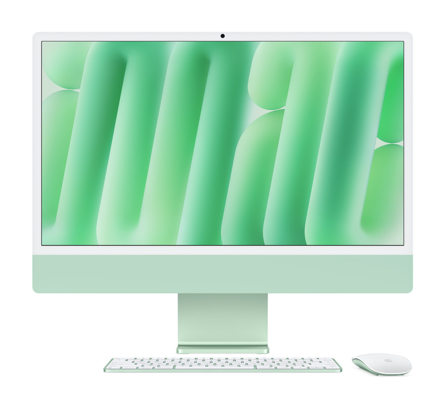 iMac, 24インチ, M4 チップ, 8コアCPU, 8コアGPU, グリーン