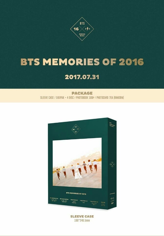 防弾少年団】『BTS MEMORIES OF 2016』詳細と日本盤 | 防弾少年団（BTS