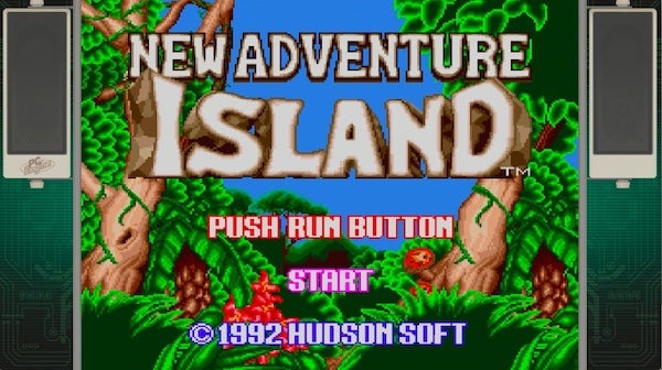NEW ADVENTURE ISLAND」（和名 高橋名人の新冒険島）PCエンジンmini
