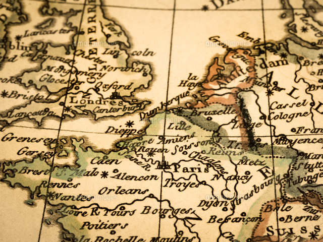 古地図 フランス[10511005337]の写真・イラスト素材｜アマナイメージズ