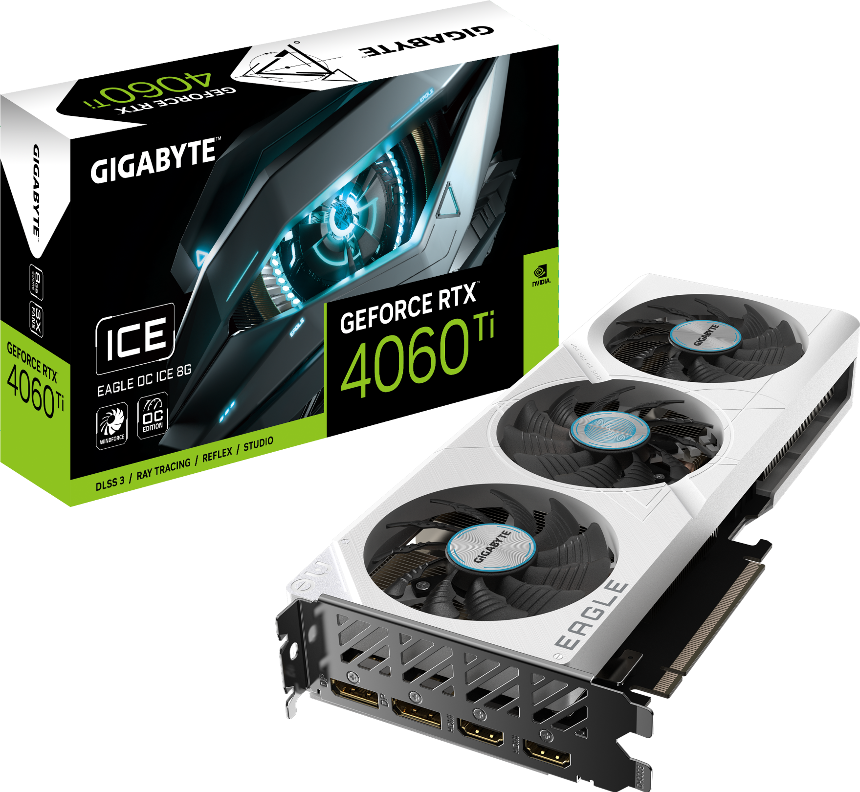 GeForce RTX™ 4060 Ti EAGLE OC ICE 8G - GIGABYTE Global