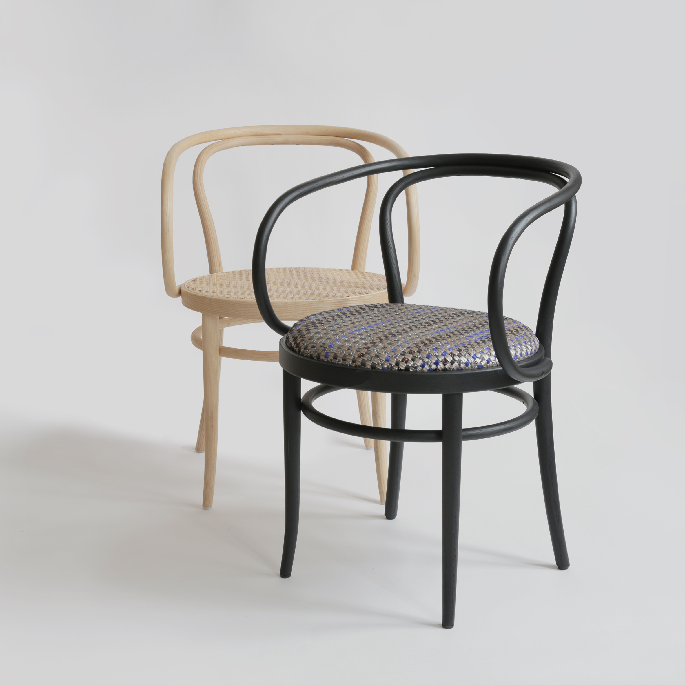 Thonet reinterprets classic bentwood 209 chair with Bolon's Villa