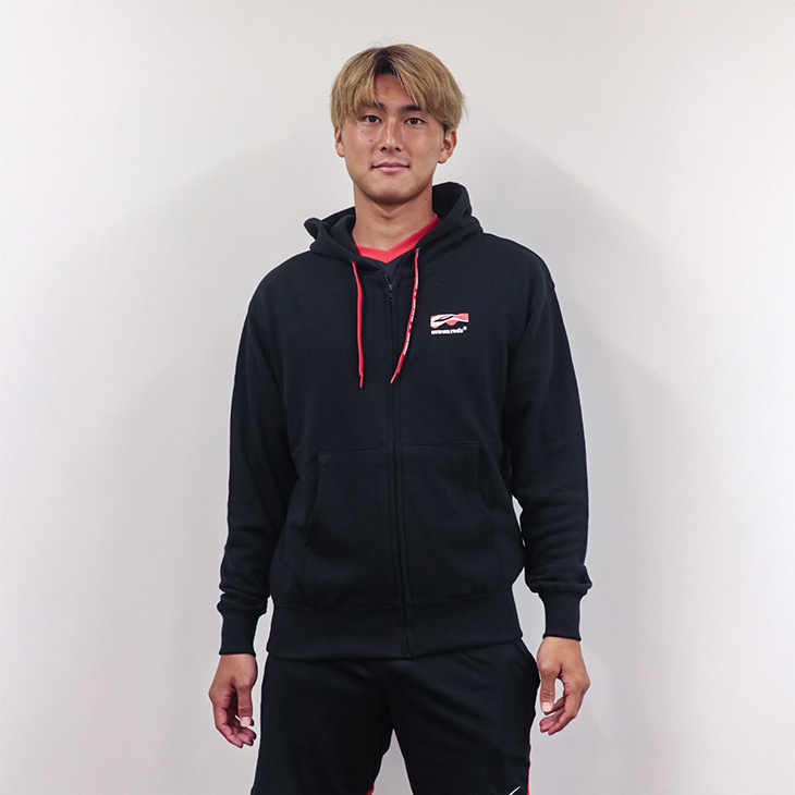 フルジップパーカー(Frost Wave/赤紐)/黒 | 浦和レッズオンラインショップ