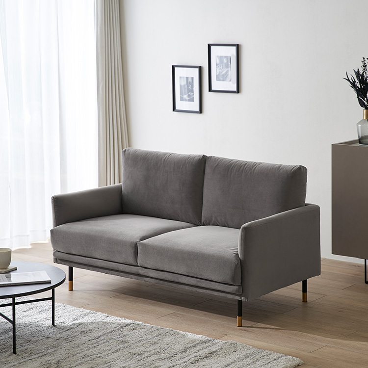 2人掛けソファ フロアソファ ベルベット調 [幅135] | 【公式】LOWYA