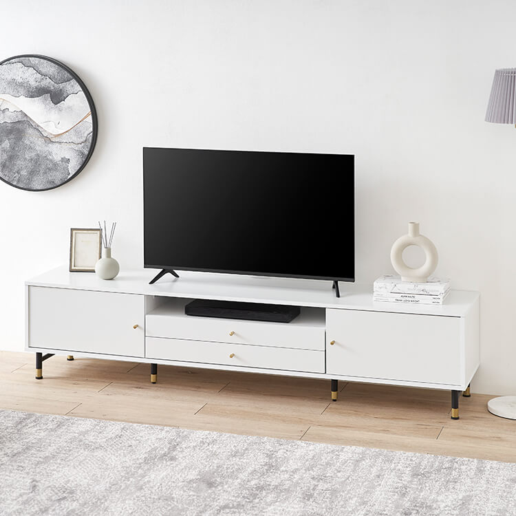 テレビ台 ホワイト×ゴールド [幅180] | 【公式】LOWYA(ロウヤ) 家具