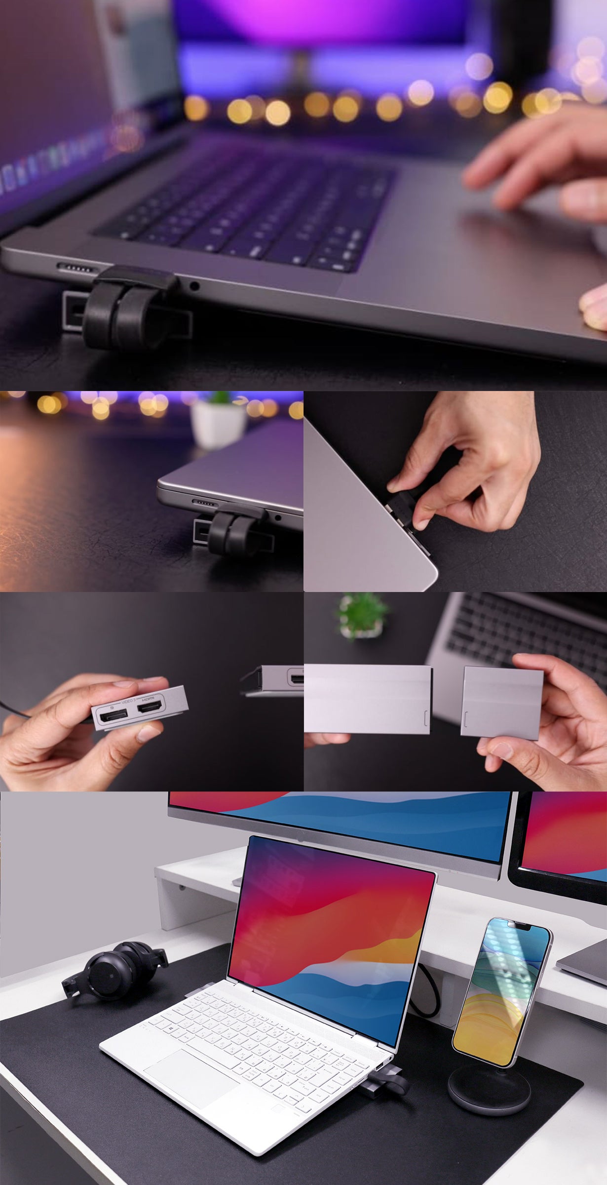 HYPER、最大3台4K60Hzディスプレイに拡張！ 15ポートUSB-Cドック