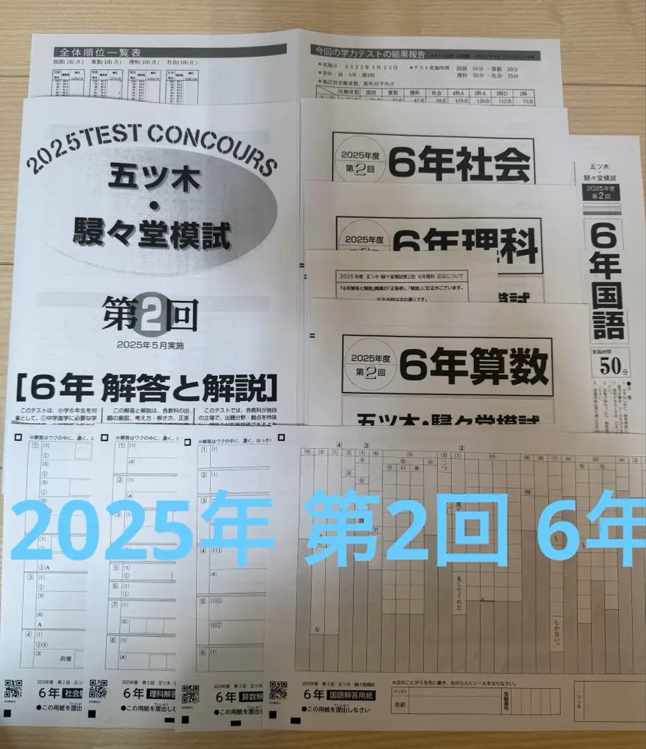 2026年最新】五ツ木駸々堂模試小6の人気アイテム - メルカリ