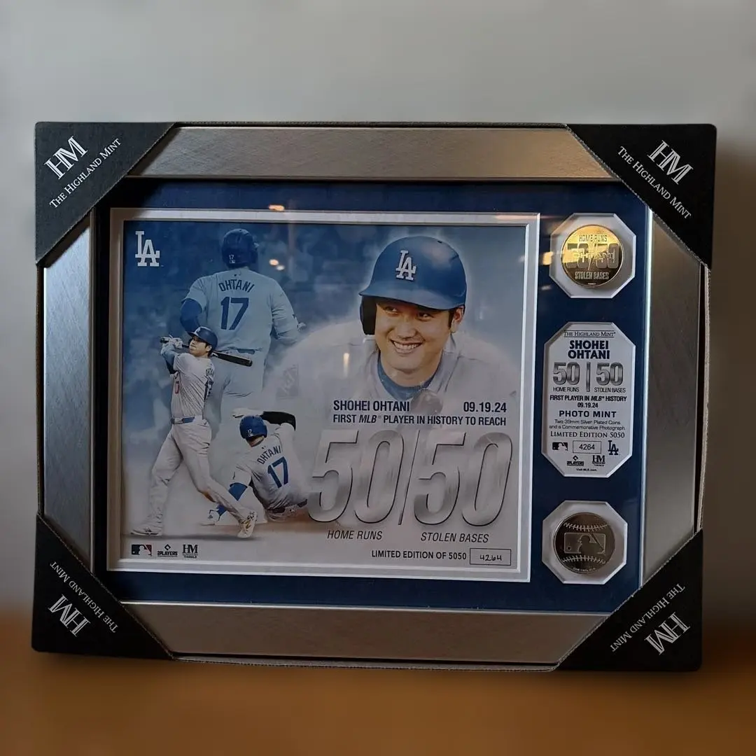 2026年最新】ドジャース 大谷翔平 50-50達成記念ダブルコインフォト