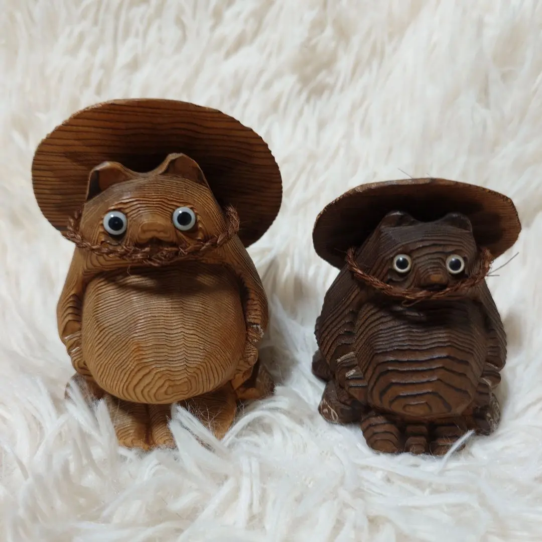 2026年最新】木彫りのたぬきの人気アイテム - メルカリ