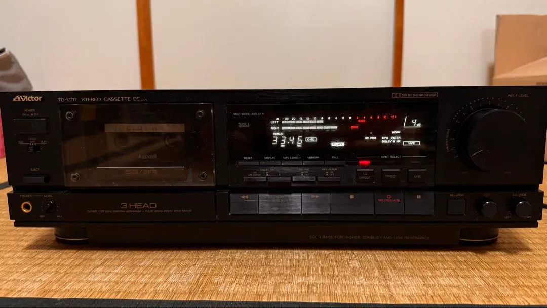 ビクター TD-V711 3ヘッドカセットデッキ【録音再生良好】