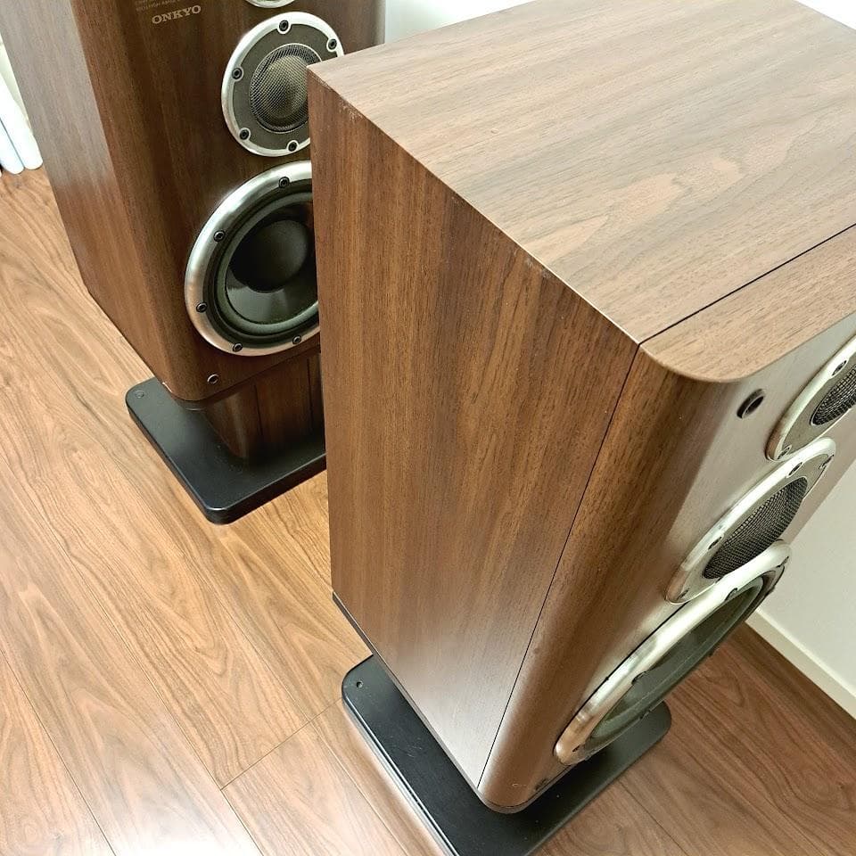 ONKYO名機3WAY スピーカー+スタンド｜ONKYOの本気 エッジ交換済み