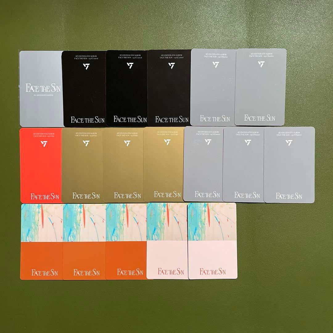 SEVENTEEN Face The Sun エスクプス トレカ 18枚 セット - メルカリ