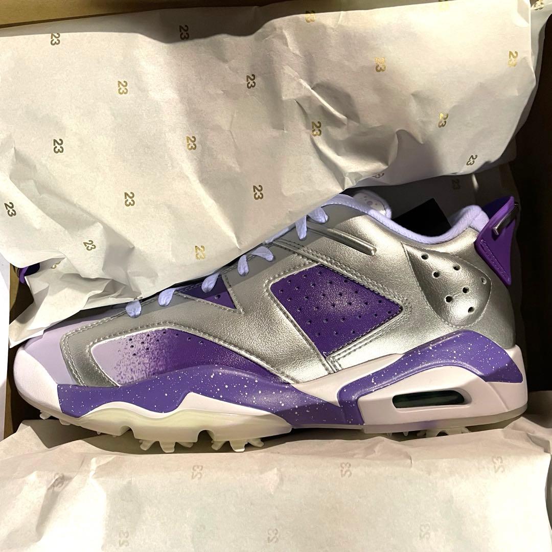 NIKE golf JORDAN RETRO 6G NRG U23ゴルフシューズ NIKE - NIKE ゴルフシューズJORDAN RETRO 6G NRG U23の通販 by 豆's