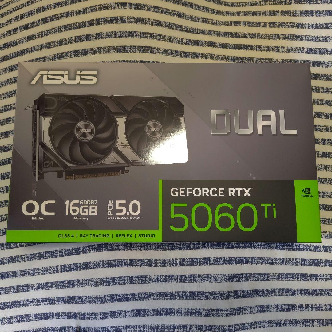 グラフィックボード・グラボ・ビデオカード ASUS GeForce RTX 5060 Ti 16GB OC Edition ASUS TUF Gaming GeForce RTX™ 5060 Ti 16GB GDDR7 OC Edition