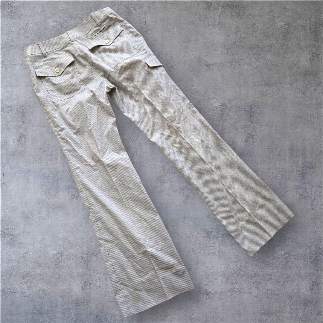 BURBERRY GOLFバーバリーゴルフ】 ストライプパンツ9号 日本製 - メルカリ