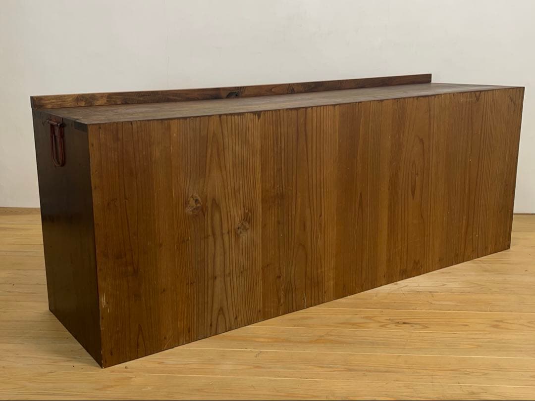 ローボード 棚 木製 M084 古道具 古家具 和家具 ビンテージ