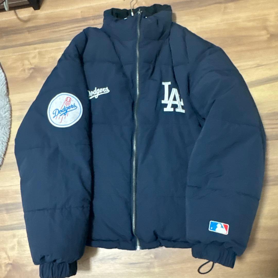 MLB ロサンゼルス・ドジャース ダウンジャケット ネイビー - メルカリ