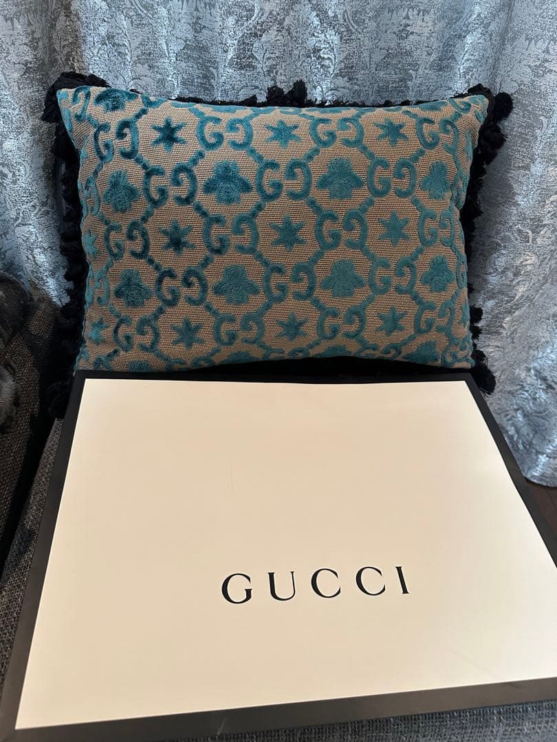よ*ー様 【最終値下】GGジャカードクッション　GUCCI 楽天市場】グッチクッションの通販