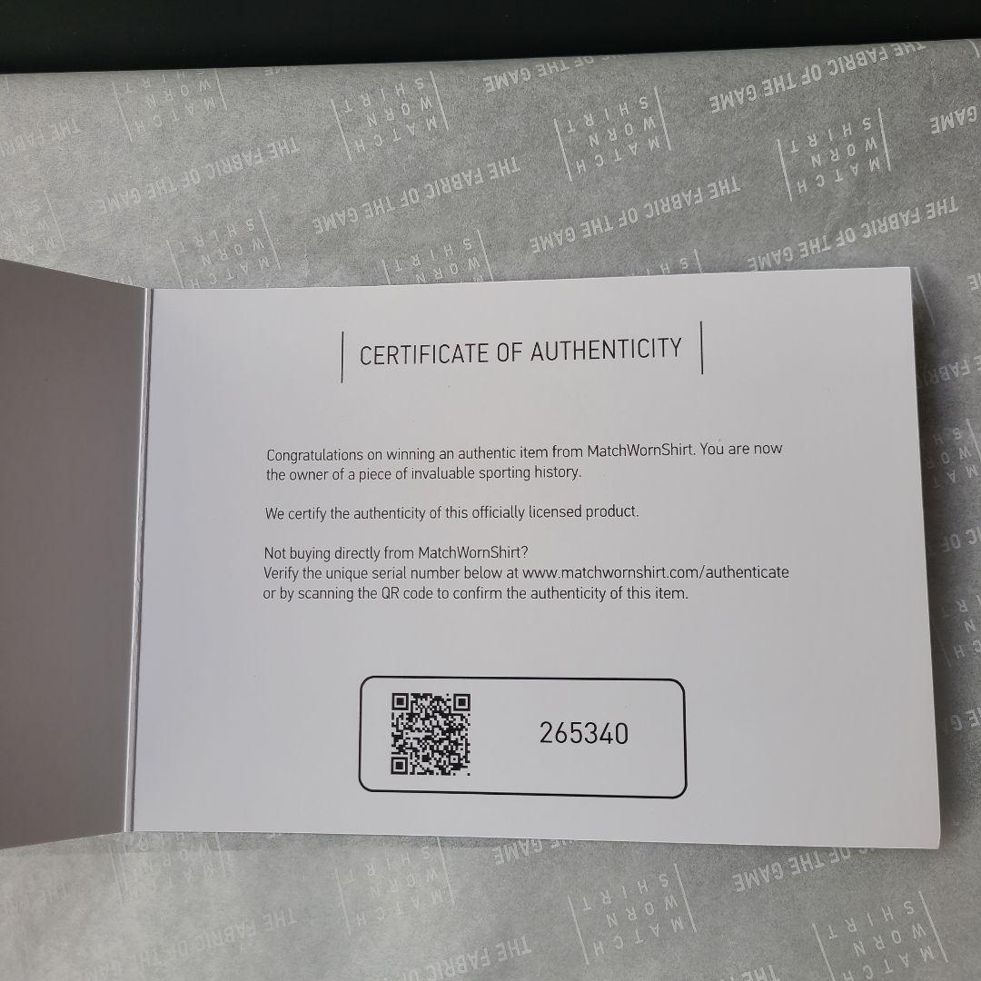 選手支給品サイン入り ジュリアス・ベック スペツィア・カルチョ