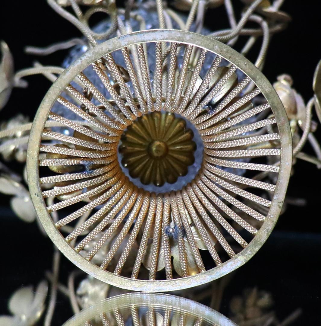 オールド・バカラ 博物館級 ブロンズ装飾 小物入れ ディアマン ビゾー