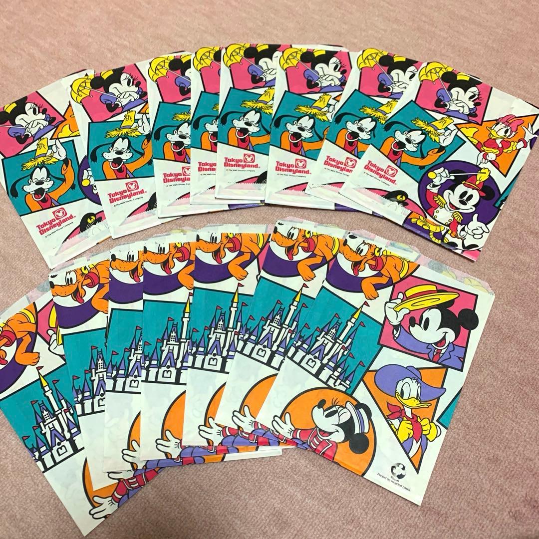 東京ディズニーランド 紙袋 お土産袋 レトロ まとめ売り 平成レトロ