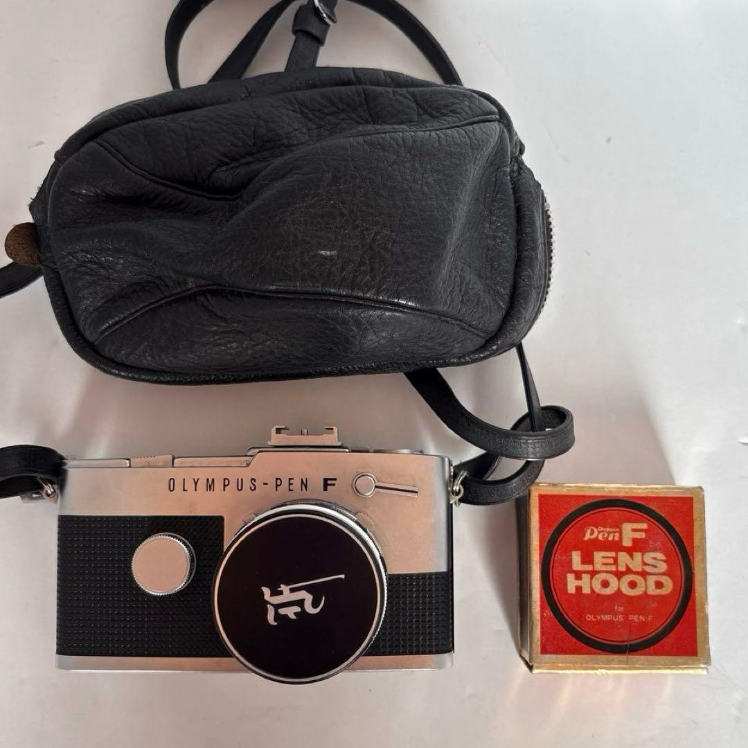 OLYMPUS PEN F 一眼レフカメラ レンズフードS-45付き - メルカリ