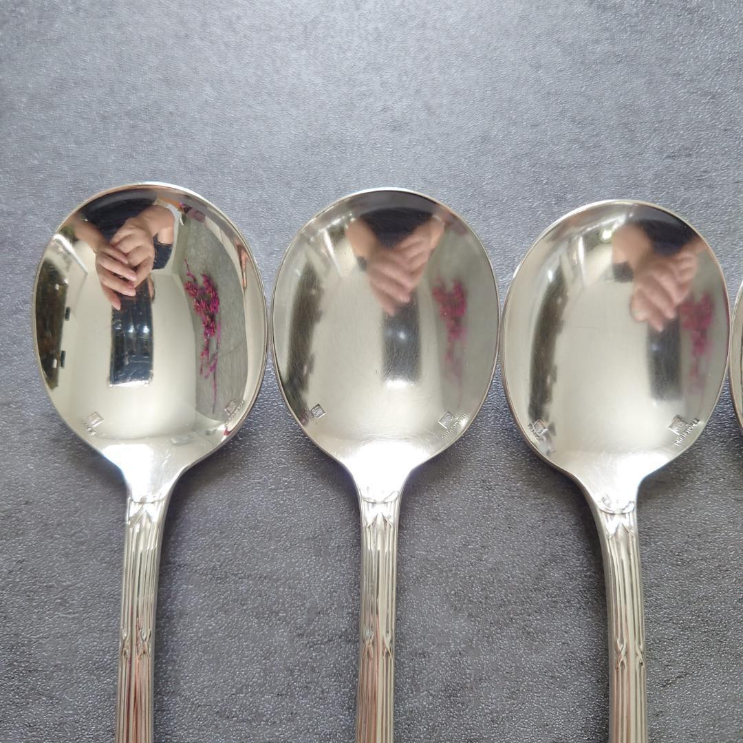 美品 クリストフル アルビ コーヒースプーン 4点 クリストフル