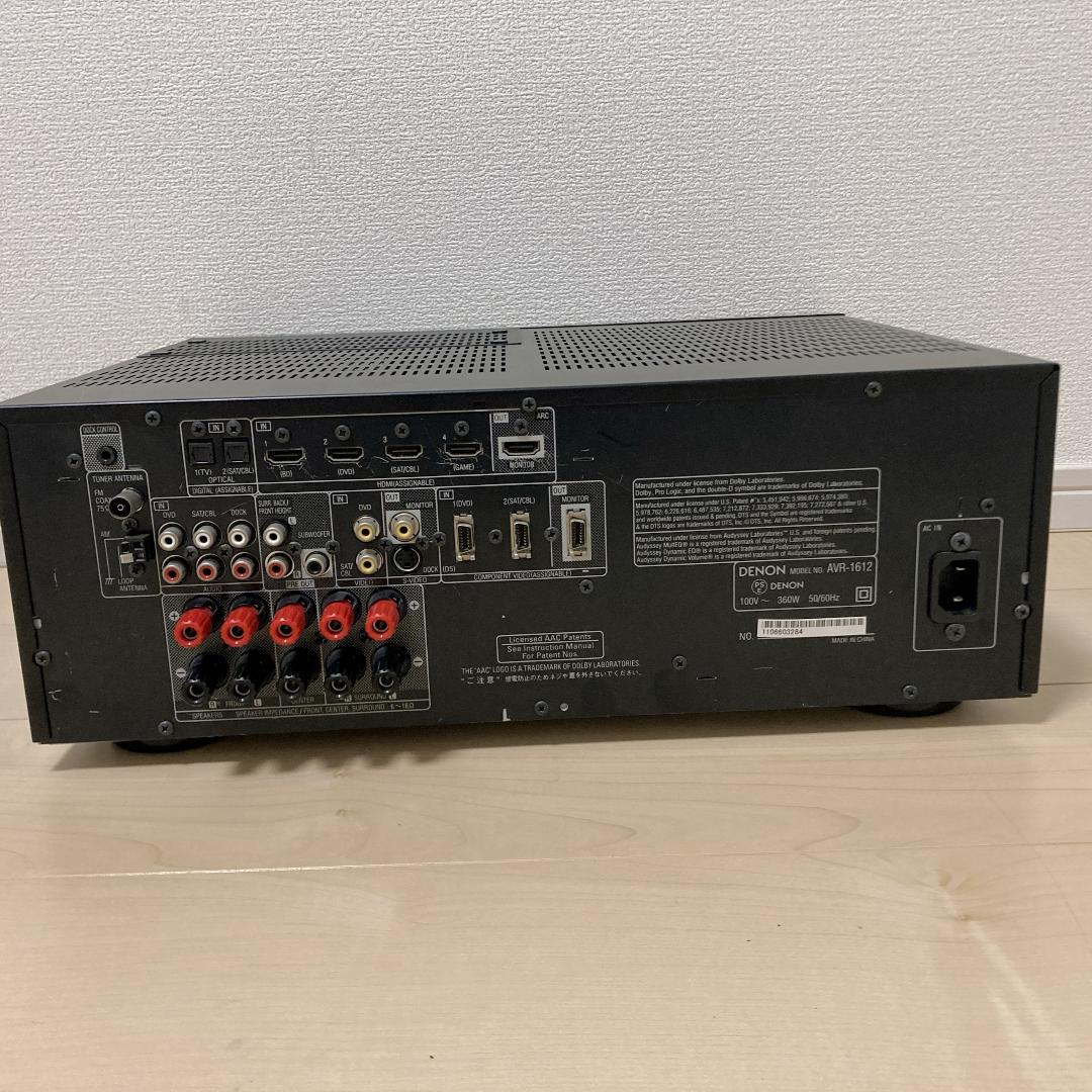 DENON 5.1ch AVアンプ AVR-1612 リモコン マイク付