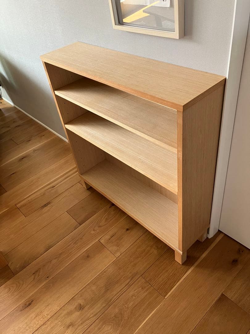 無印良品 本棚 薄型 木製収納 ロータイプ(販売終了品) - メルカリ