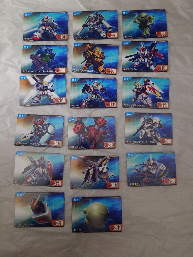 SDガンダム ジージェネレーション カードダス ノーマル コンプ N 17種