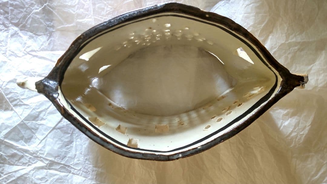 手作り工房 夕立窯 陶器 ランプシェード 未使用 うさぎ 手描き