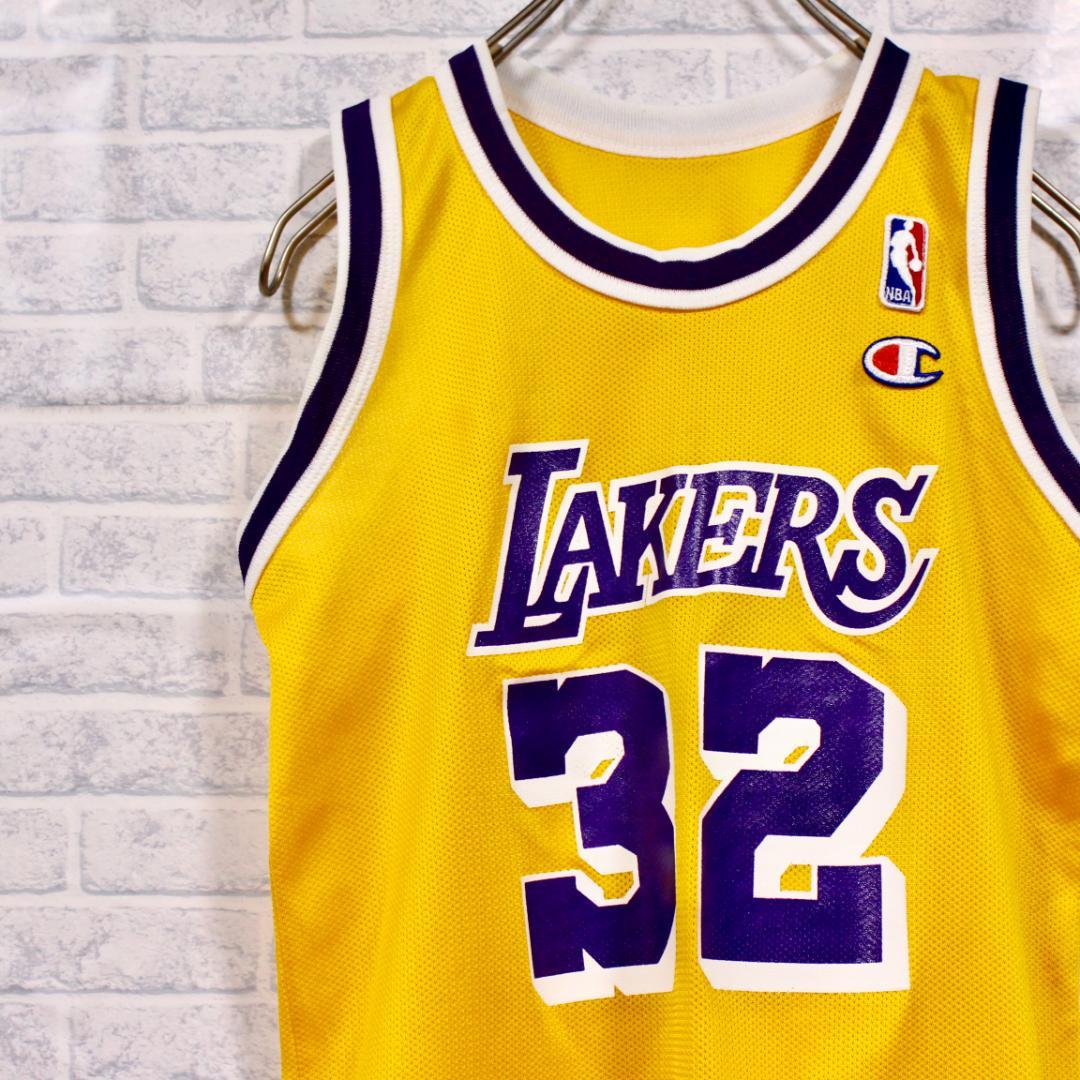 USA製 NBA LAKERS 32番 マジック・ジョンソン ユニフォーム - メルカリ