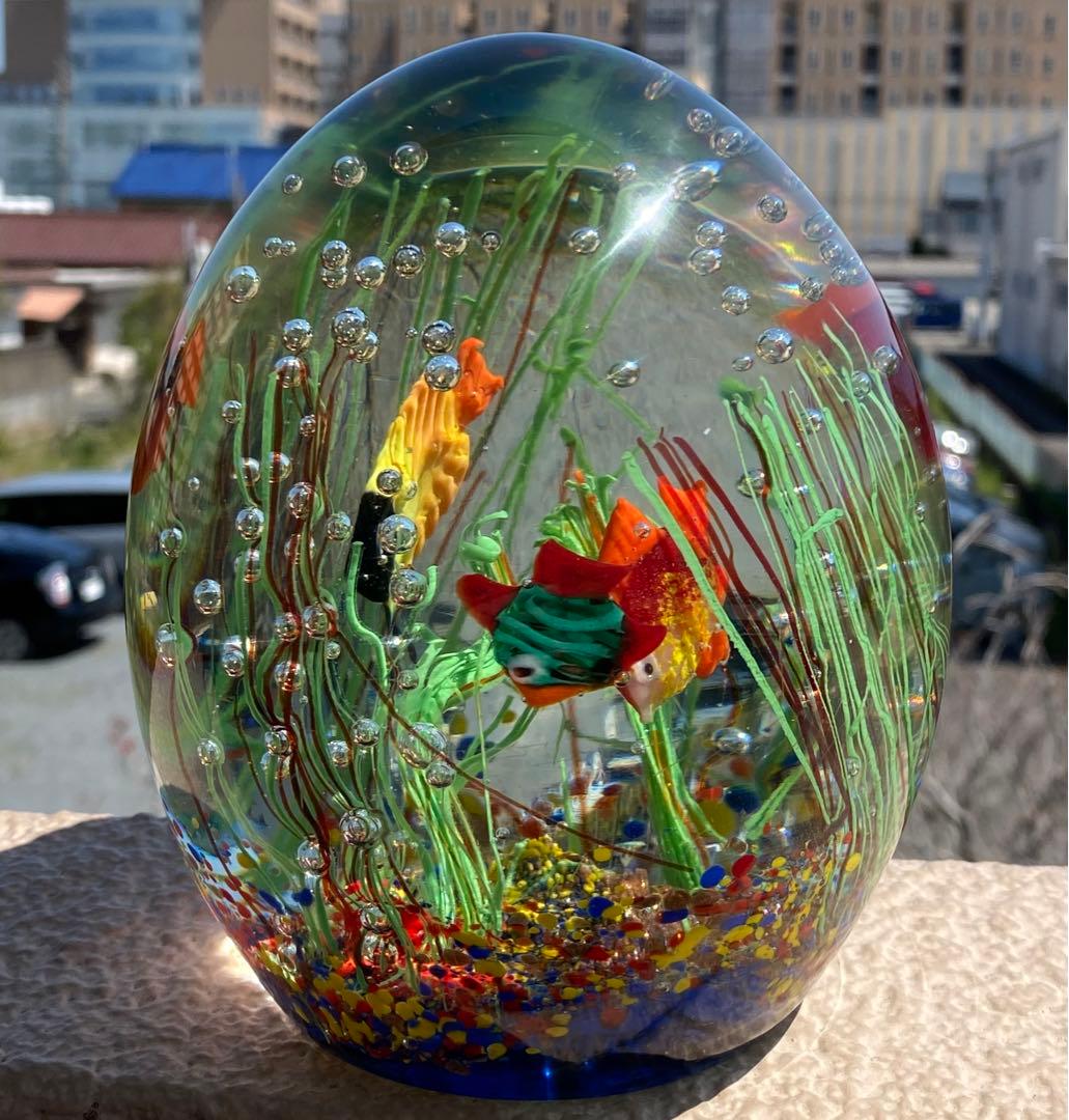 ⚛️ベネチアングラス ムラノ⚛️ 特大❣️ガラスペーパーウェイト