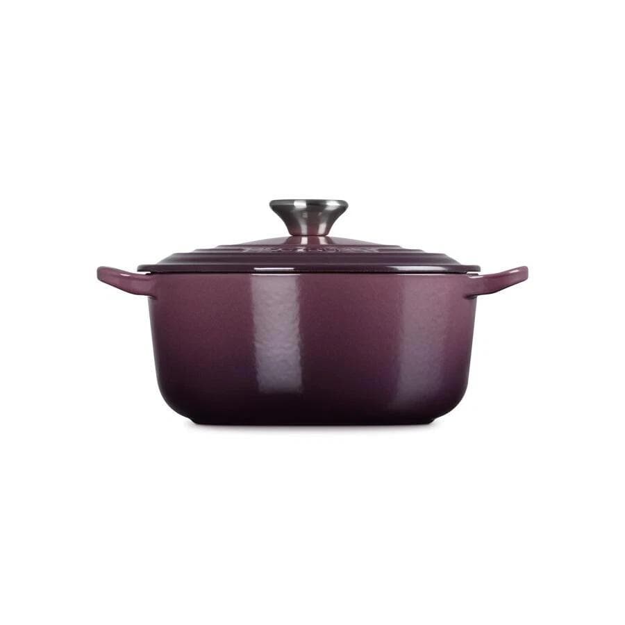 ル・クルーゼ ココットロンド 20cm フィグ シルバーノブ 新品 - メルカリ