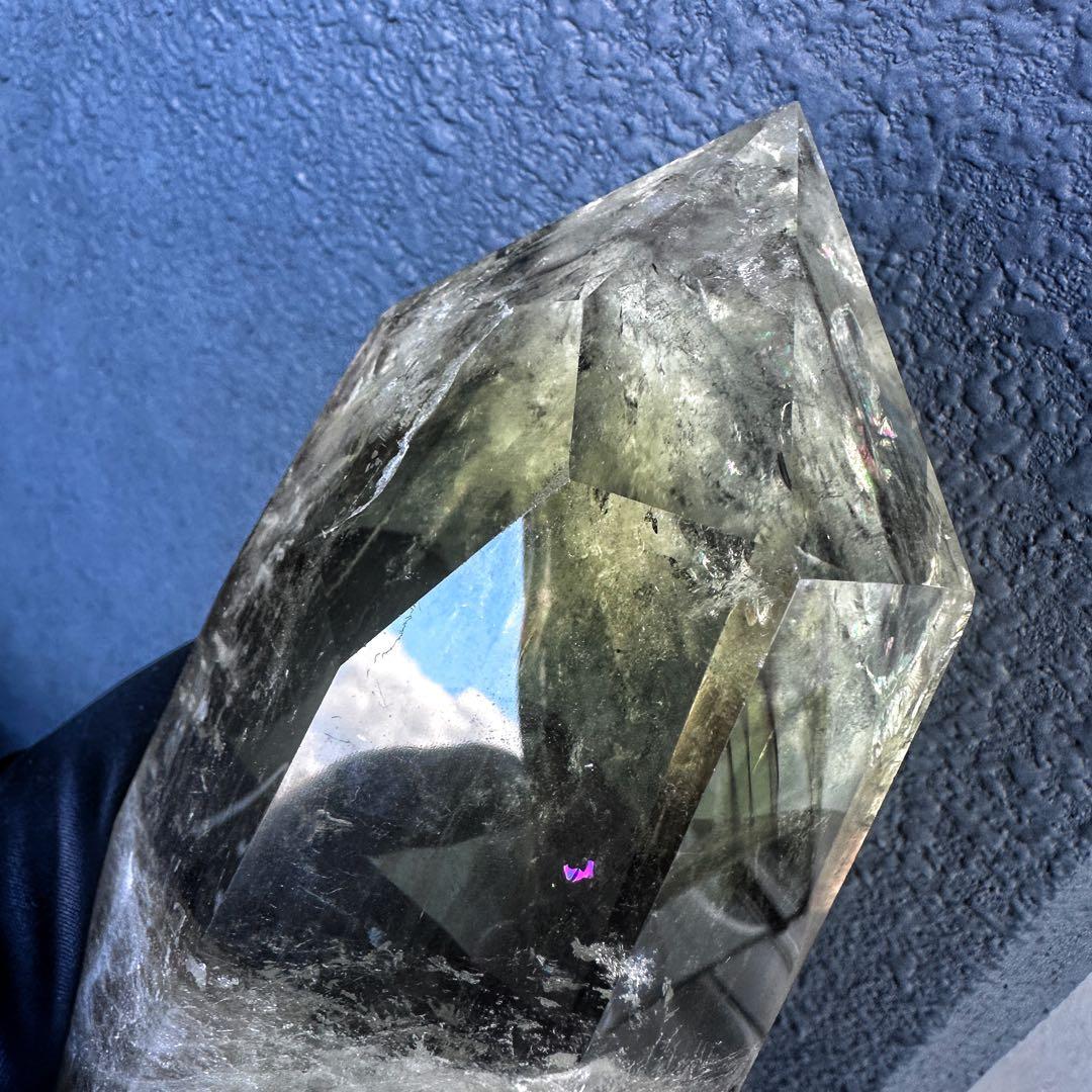 開運 魔除】巨大❗️ファントムレインボー煙水晶スモーキーシトリン